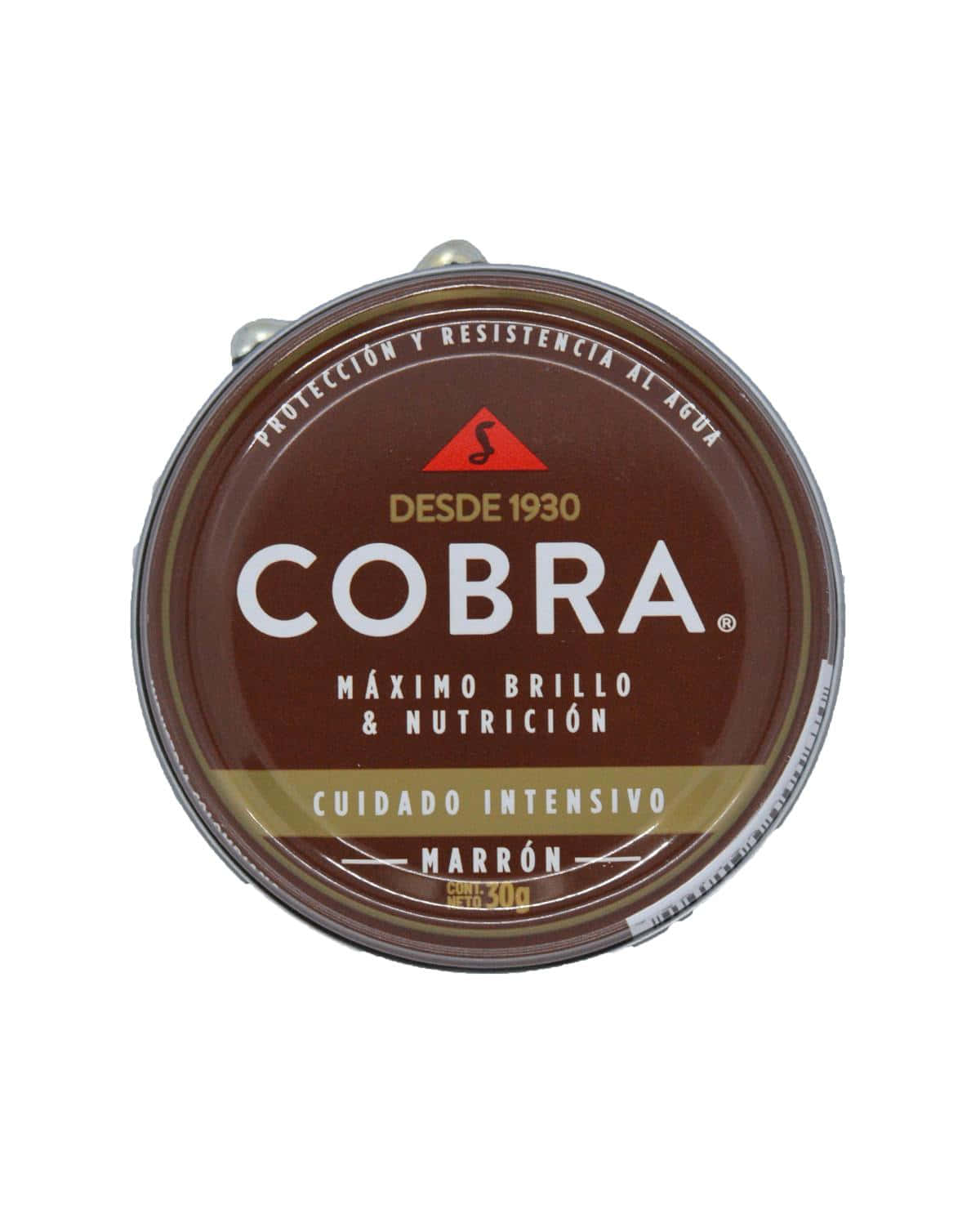 Pomada Cobra Para Calzado Marron 4 En 1 30 Gr